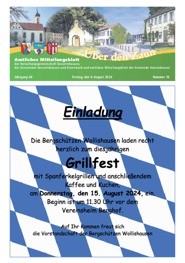 Nr. 16 vom 09.08.2024